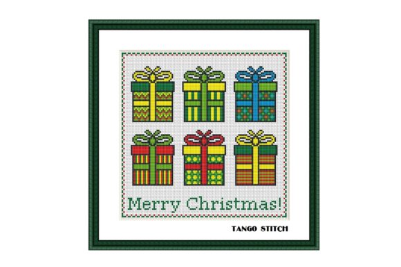 A Craft Fair Designer Reviews Simple Gift Boxes Cross Stitch