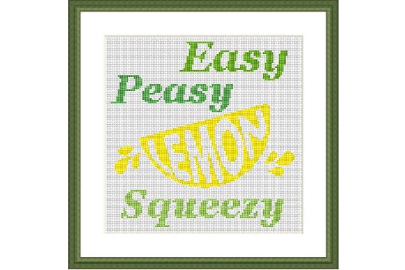 A Designer's Look at the Easy Peasy Lemon Squeezy Cross Stitch