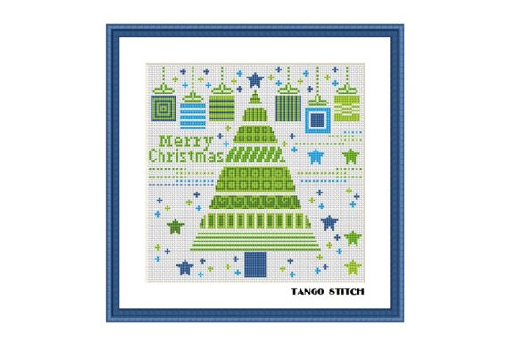 A Designer's Look at the Merry Christmas Tree Cross Stitch Chart
