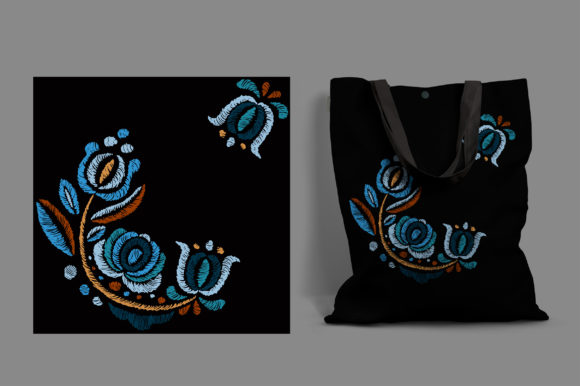 A Designer's Review of Embroidery on a Black Background
