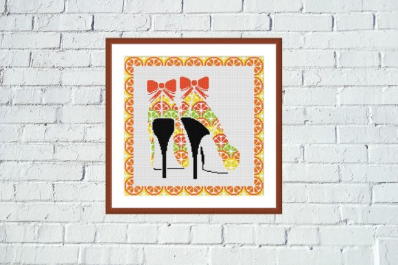 A Designer's Review of the Orange High Heels Cross Stitch Pattern