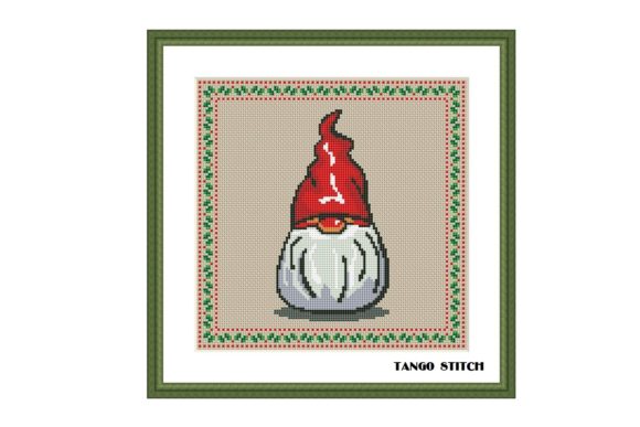 A Gnome Cross Stitch Design for Cozy Holiday Projects