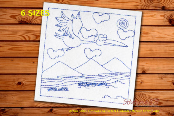 A Graceful Stork Design for Sentimental Gifts