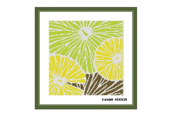 A Seasonal Review of the Green Simple Embroidery Flower Abstract