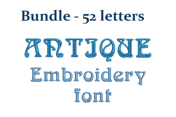 An Embroidery Designer's Review: Antique Monogram Font Bundle