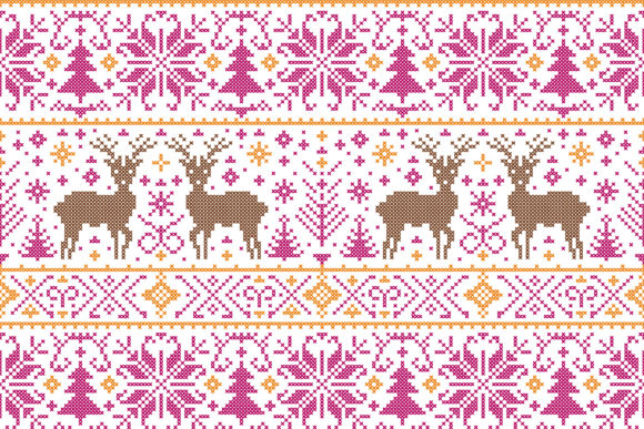 Cross Stitch Style Nordic Embroidery Pattern Review