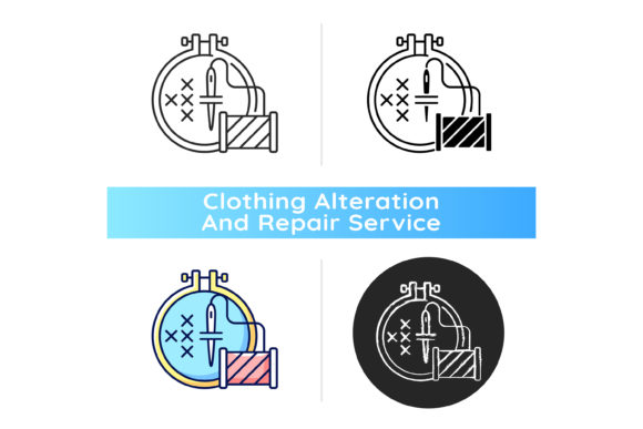 Embroidery Black Linear Icon: A Designer's Review for Business Merch