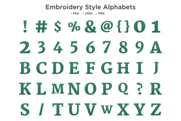 Embroidery Style Alphabet: A Designer's Review
