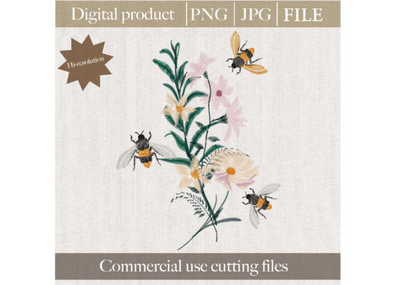 From Digital File to Craft Fair Success: Flower and Bees Design
