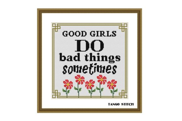 Good Girls Cross Stitch Pattern: A Designer's Review for Merch
