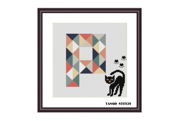 Letter P Cute Black Cat Cross Stitch: A Designer’s Review
