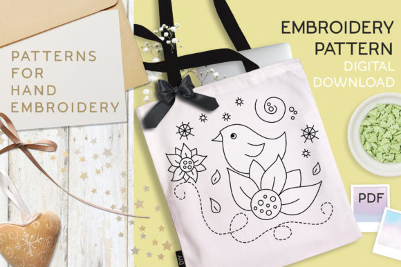 Sunflower Bird Embroidery for Personalized Gifts