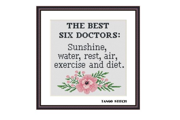 The Best Six Doctors: A Cozy Cross Stitch for Healthy Holiday Spirit